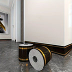 Rolled Self-Stick Baseboard Trim-Anti-Collision Waterproof Wall Waistband Sticker for Living Room Bedroom Home Decor