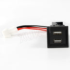 Auto Charger For Volkswagen Transporter T5 2003-2009 Dual USB Charging 2 Port Phone Smartphone Charging 2.1A 24V Car Accessories