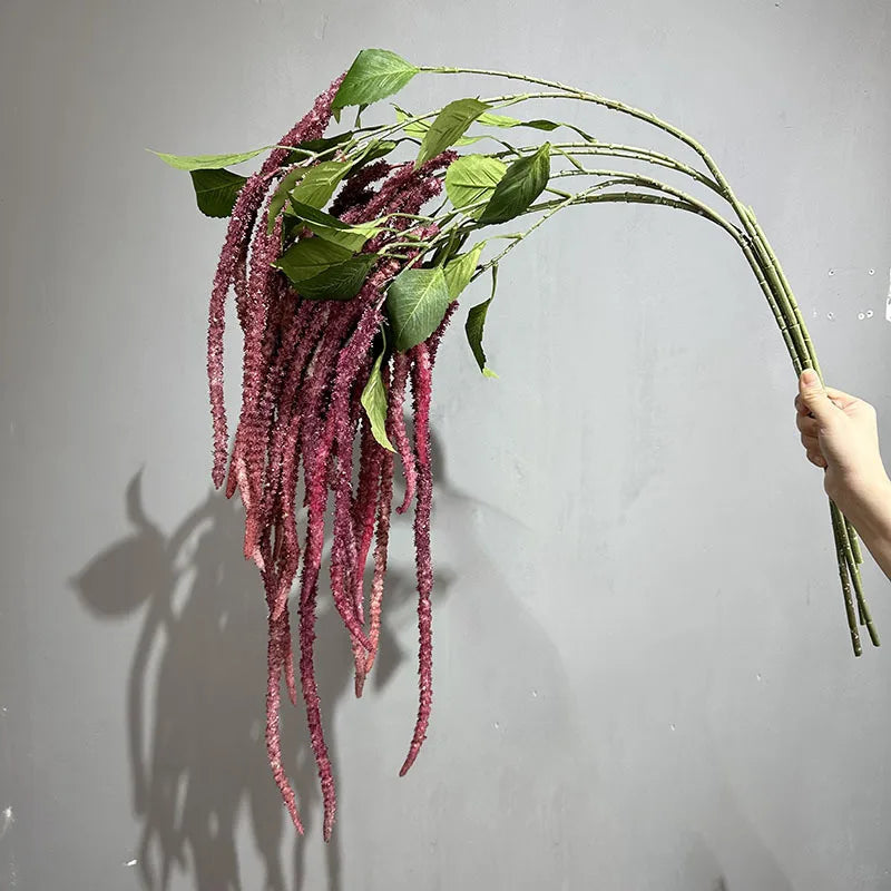 1Pcs Elegant High-Quality Artificial Hanging Vine Foam Berry Artificial Rubber Flower Decor Home Wedding Versatile Faux Floral
