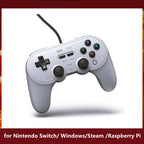 8BitDo Pro 2 Wired Gamepad USB Controller for Nintendo Switch Windows Steam Raspberry Pi NS Switch Game Control