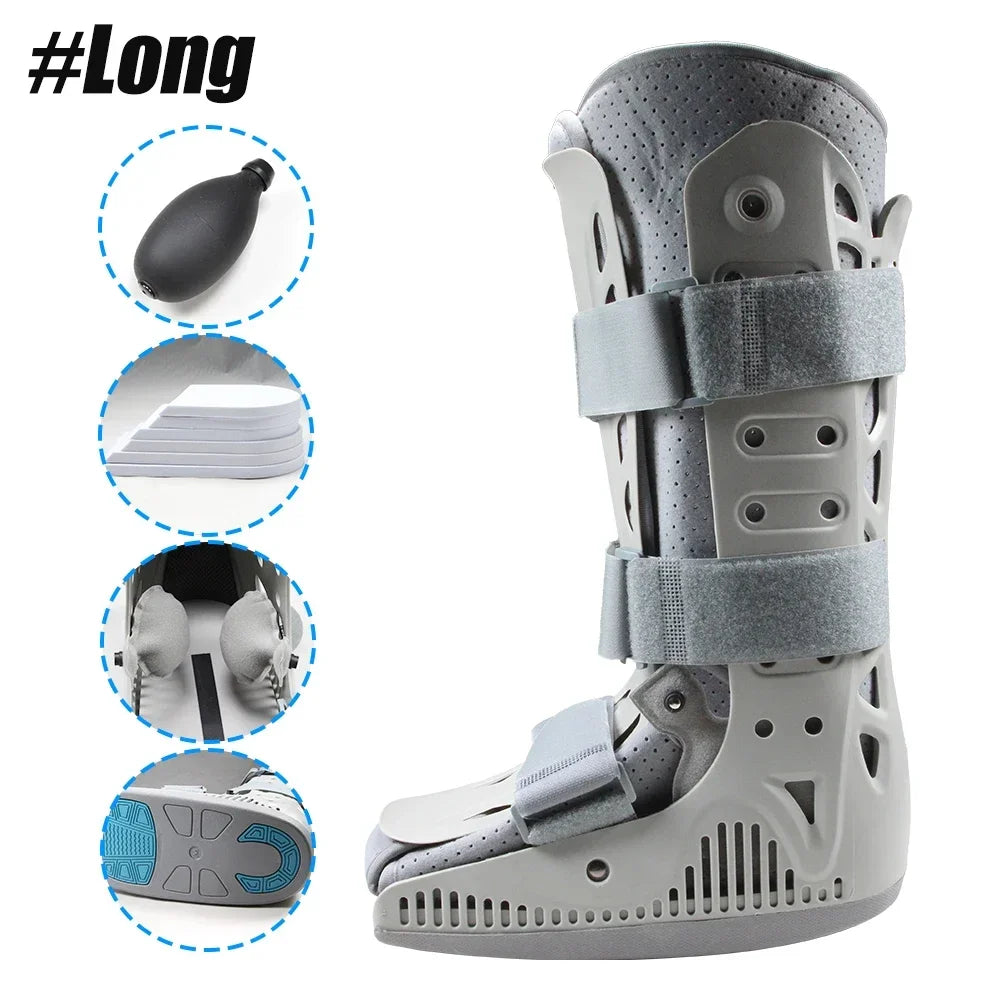 Inflatable Air Walking Boot Cam Walker Fracture Brace, Long/Short, Sizes S-XL, 1pc