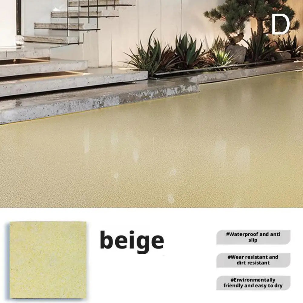 Self-Leveling Cement Floor Paint, Imitation Marble, Anti-Slip Wear-Resistant, Blue/Gray/Pink/Yellow