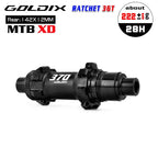 GOLDIX M370 MTB Hub Ratchet 36T 28 Hole Center Lock Disc Brake Straight Pull MTB Hub Thru/QR 148mm 141mm for SHIMANO SRAM