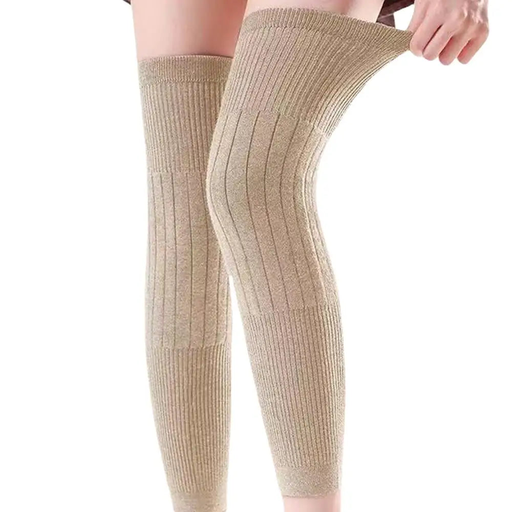New Cashmere Wool Knee Brace Pads Women Men Cold Leg Arthritis Kneepad Winter Outdoor Sports Leg Guard Coldproof Leg Warmers