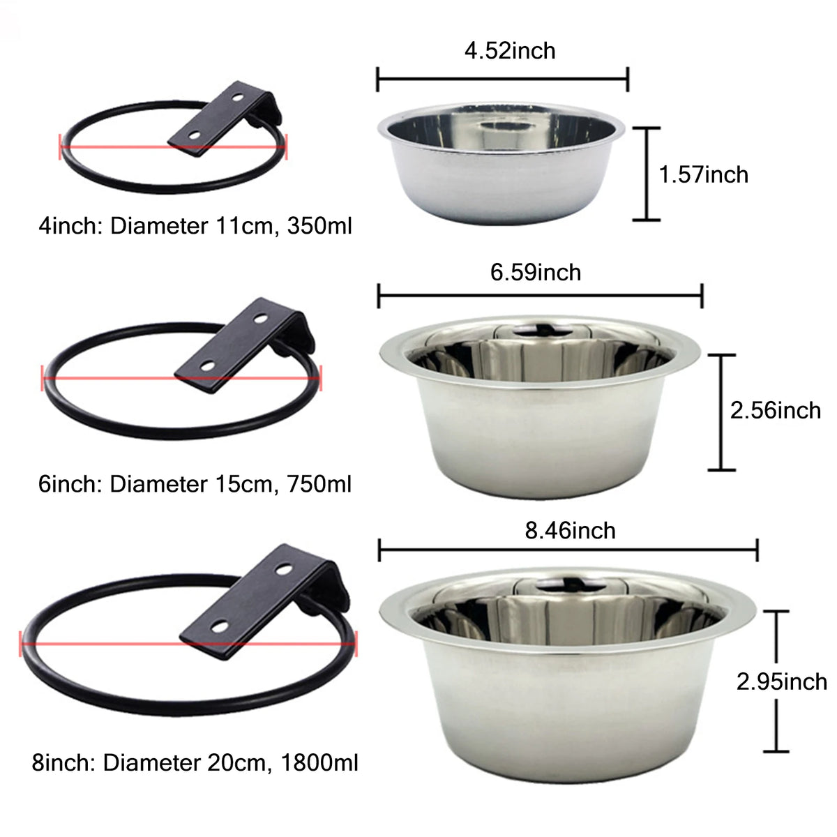 Collapsible and Stable Dog Bowl No Rust and No Corrosion Feed Bowl for Keeping Home Clean and Elegant