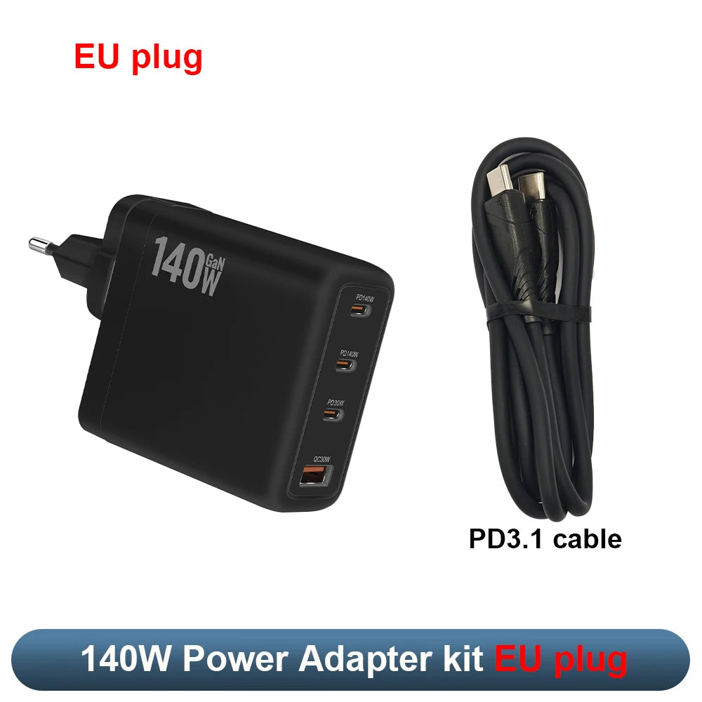 140W GaN Electric soldering iron power adapter PD3.1 for T90 soldering iron power adapter soldering kit