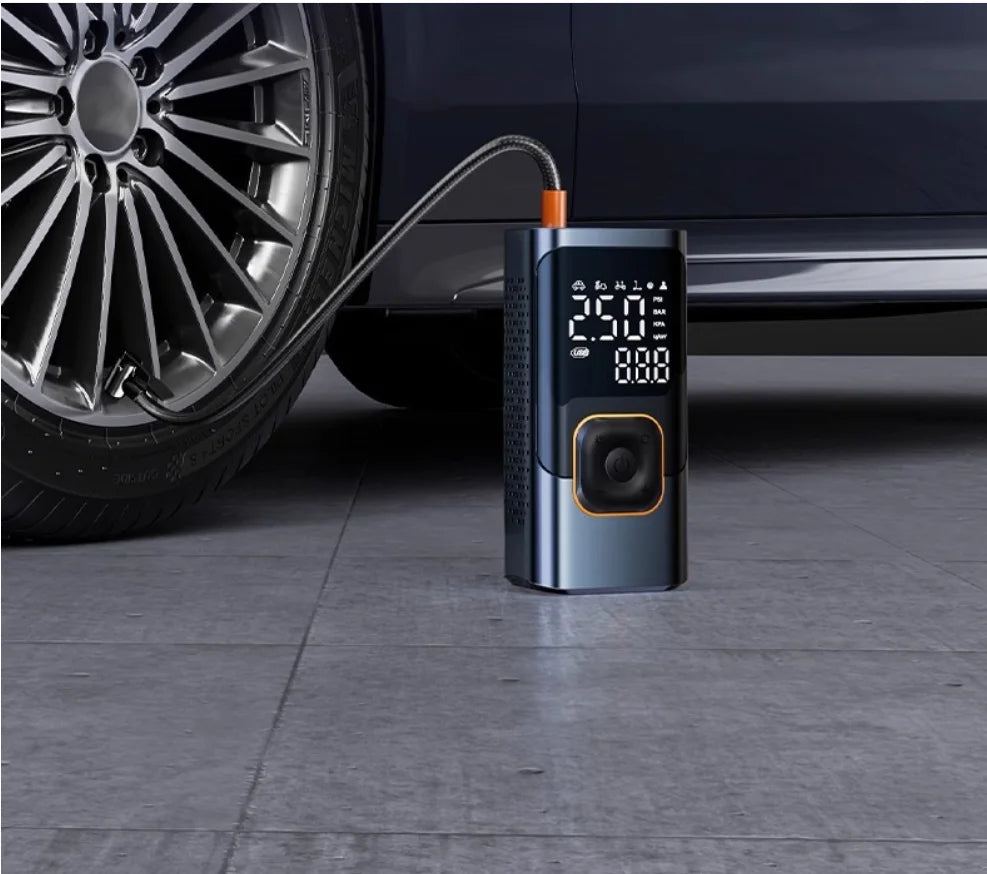 Car mounted inflation pump tire pressure measurement air pump electric bicycle portable air pump
