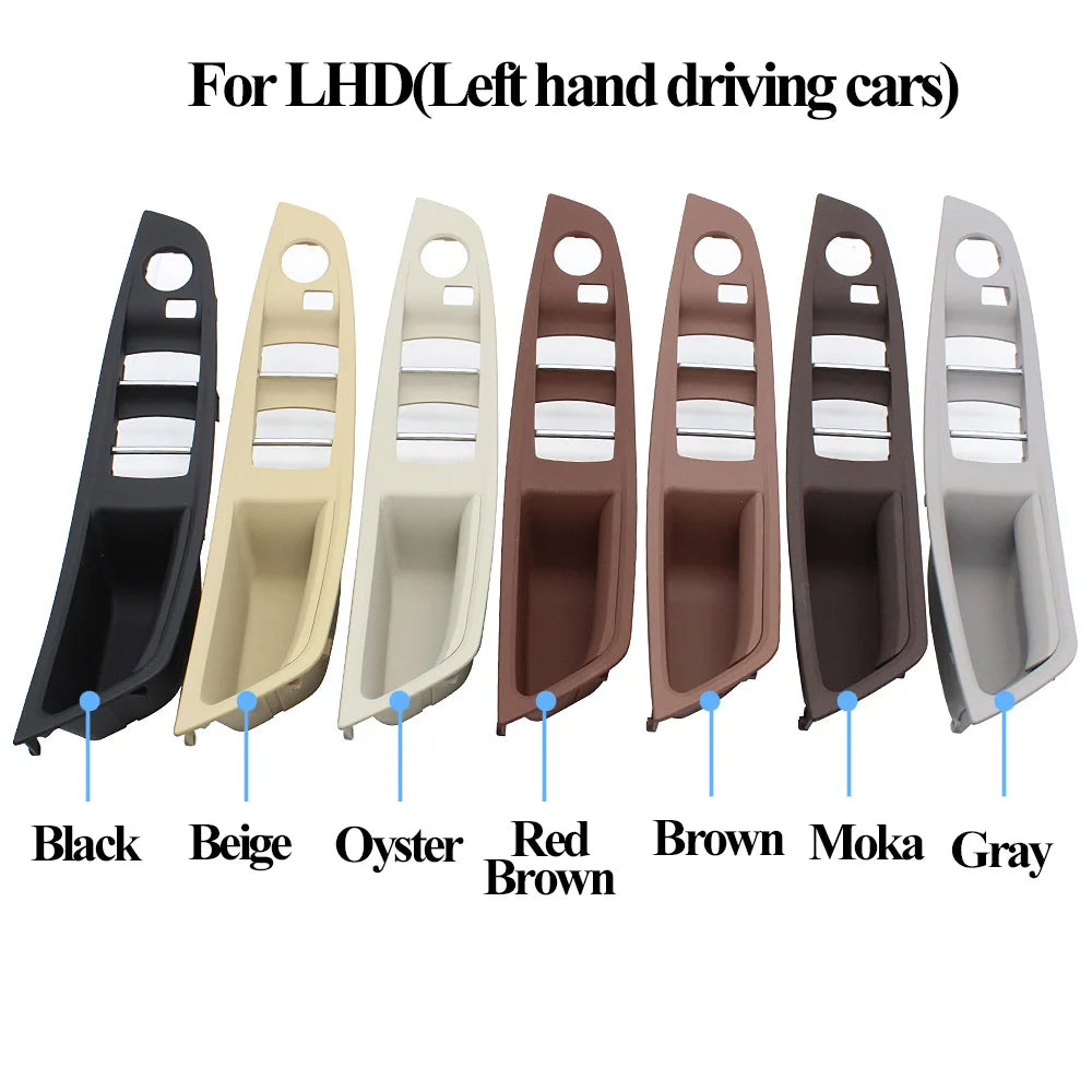 LHD RHD Driver Side Armrest Door Handle Panel Cover for BMW 5 Series F10 F11 F18 520 523 525 528 530 Black Beige Gray Red Brown