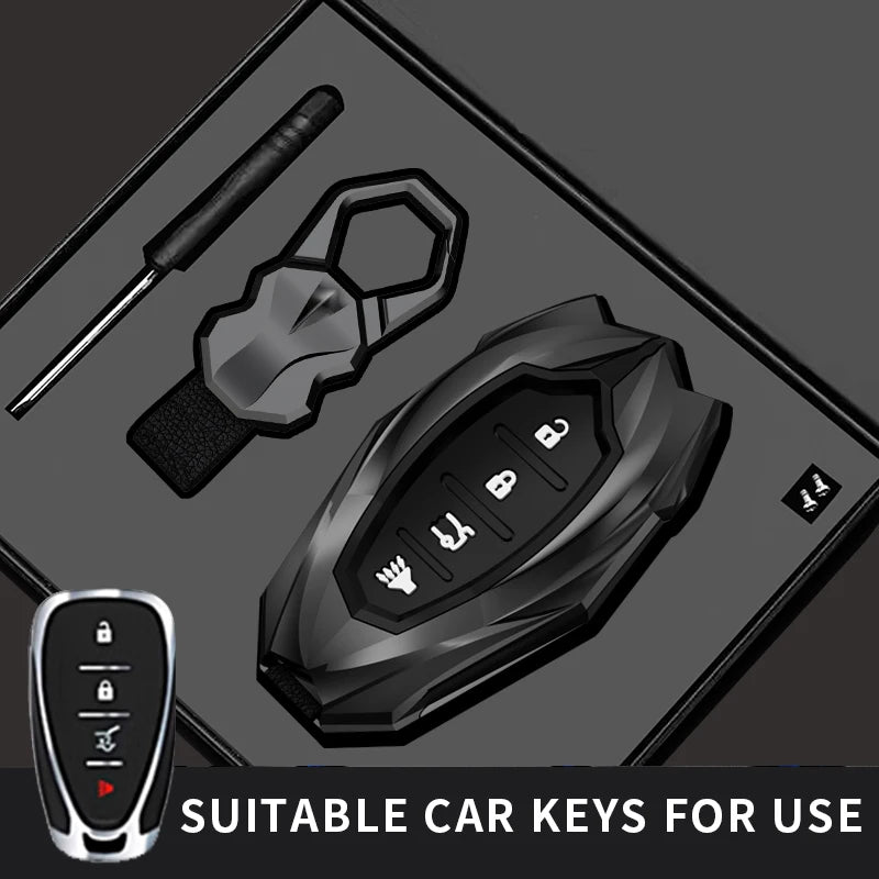For Chevrolet Malibu Blazer Traverse Seeker Onix Equino Volt Bolt Trax Orlando Cruze Spark Sonic Camaro Car Key Case Cover