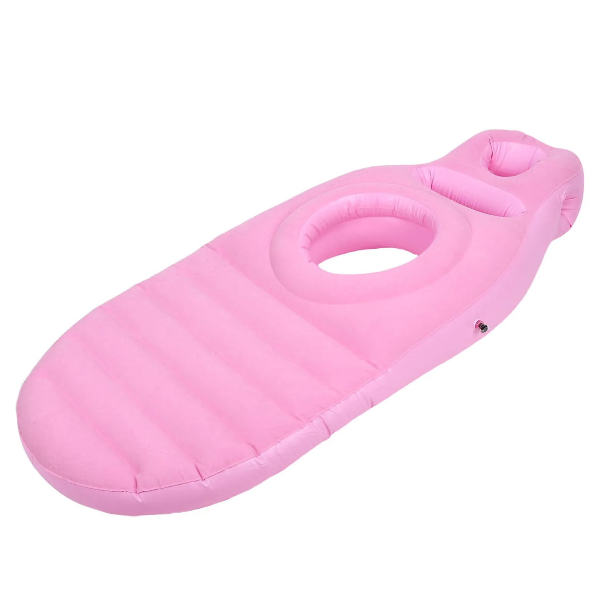 Inflatable Pillow Belly Hole Comfortable Safe PVC Inflatable Sleeping Support Lightweight Multifunctional for Pool