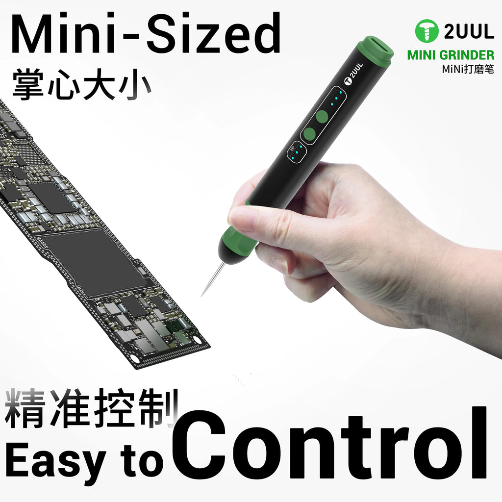 2UUL DA86 Mini grinding pen set with 10 grinding heads for PCB motherboard repair