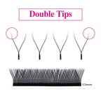 Fadvan YY Shape Premade Fan Eyelash Extensions 10 Cases Black 0.07mm C/D Curl 6-15mm