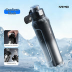 Stainless Steel Sports Water Bottle Thermal Tumble Jumping Large Capacity Cup Fitness Riding Vacuum Flask for Outdoor Activities