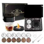 Whiskey Cocktail Smoke Infuser Electric Champagne Smoke Kit With 6 Wood Chips Rechargeable Cocktail Smoker Kit Customized Gift