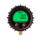 255PSI Digital Gas Pressure Gauge with M11 1/4 1/8NPT Screw Thread Connector Rubber Protector For Car Truck Motorcycle