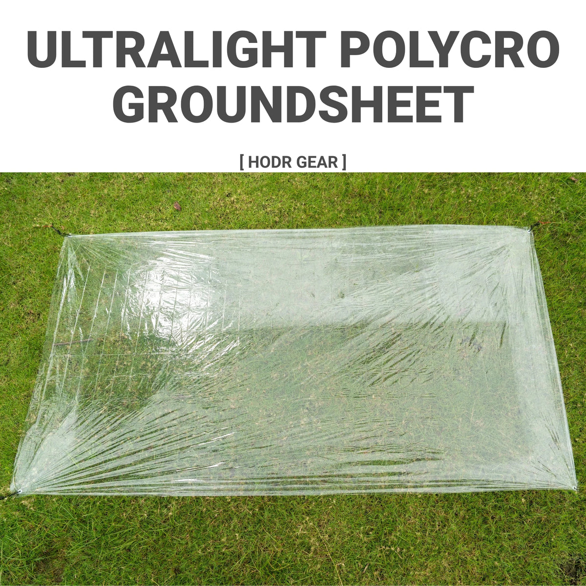 Ultralight Polycro Footprint 69g — Waterproof Tent Groundsheet Tarp Mat, Compact Portable Camping Gear, Hiking Shelter Accessory