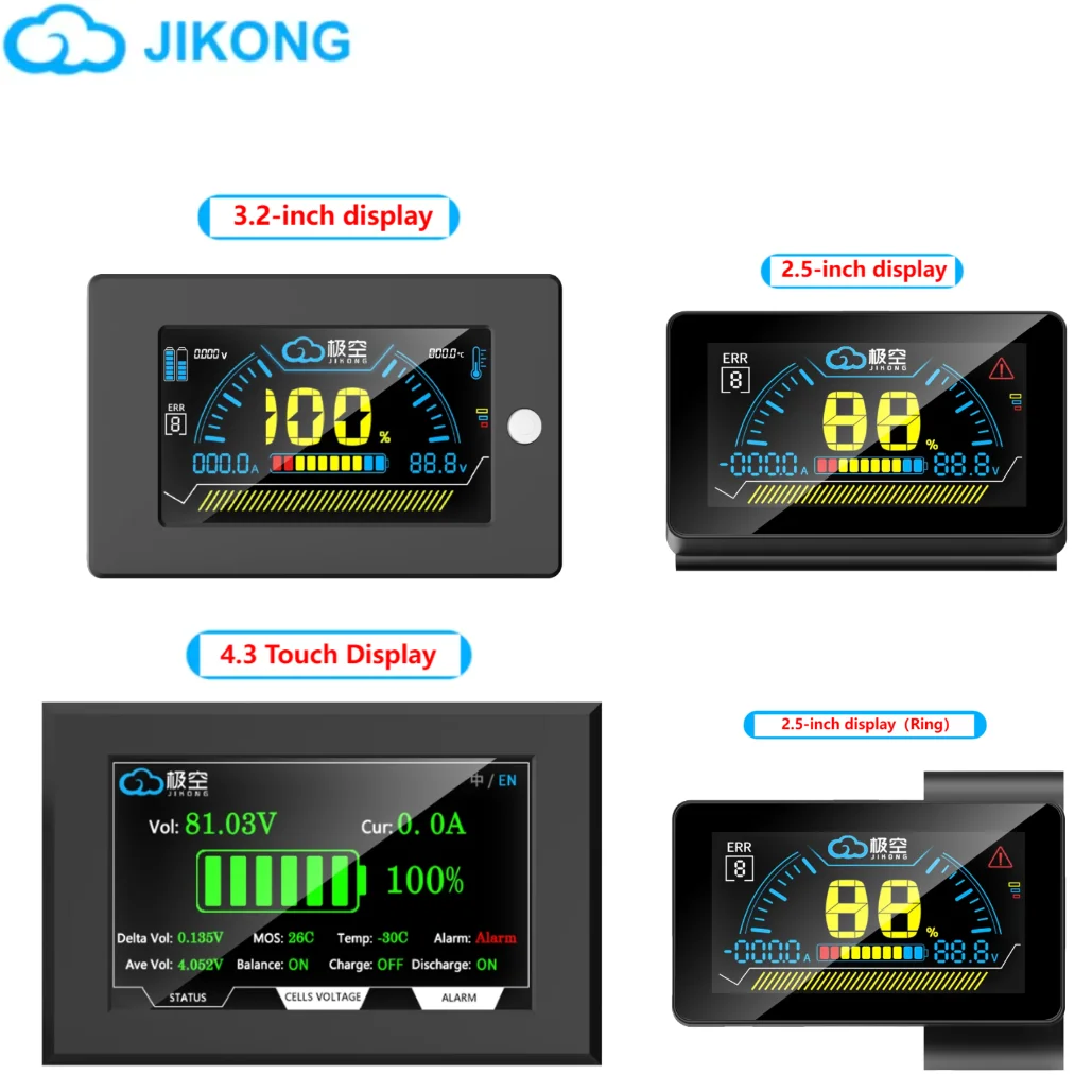 JIKONG BMS 3.2 inch Screen Display for JIKONG all BMS Accessories Intelligent Battery Level Indicator JK BMS 3.2 LCD Monitor