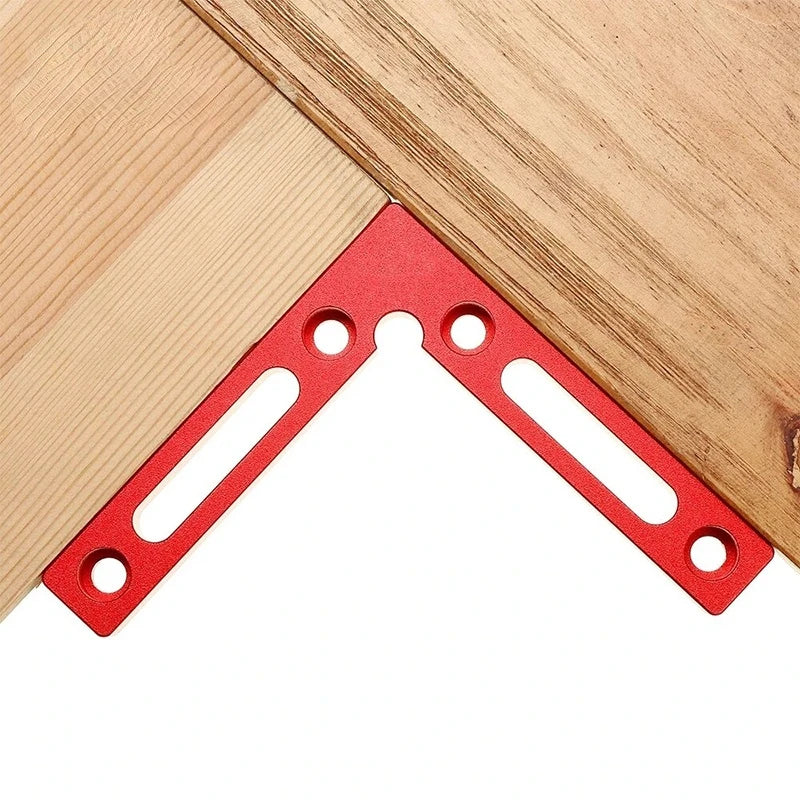 90 Degree Positioning Square Right Angle Clamp Aluminum L Block w/ Scale 120mm