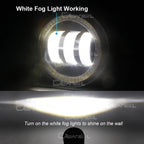 2 Pieces 90MM Round Angel Eye LED Fog Light For Suzuki Jimny 1998-2017 30W H11 Adjustable Car Front Fog Daytime Running Lamp DRL