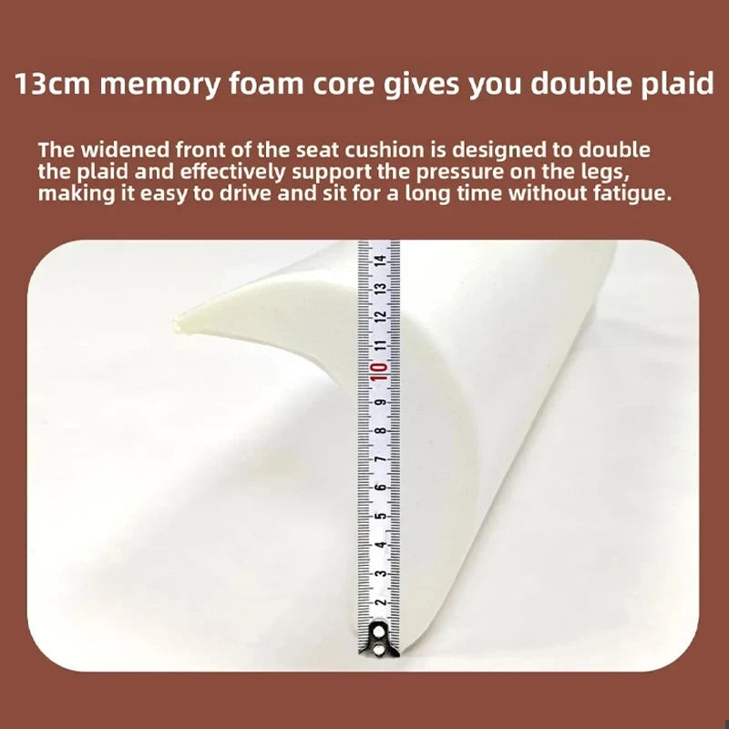 2026 Car Seat Cushion With Leg Support Universal Car Seat Protection Cover Breathable Thick Padding Mat Comfort Auto Seat