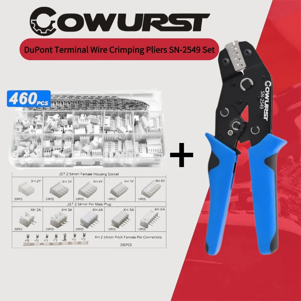 SN-2549 self-adjusting wire crimping pliers set for PH2.0/XH2.54 terminal pins