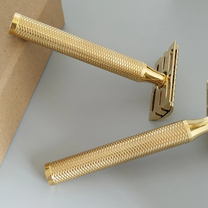 Dscosmetic CNC Brass safety razor V92 V95 Double cap