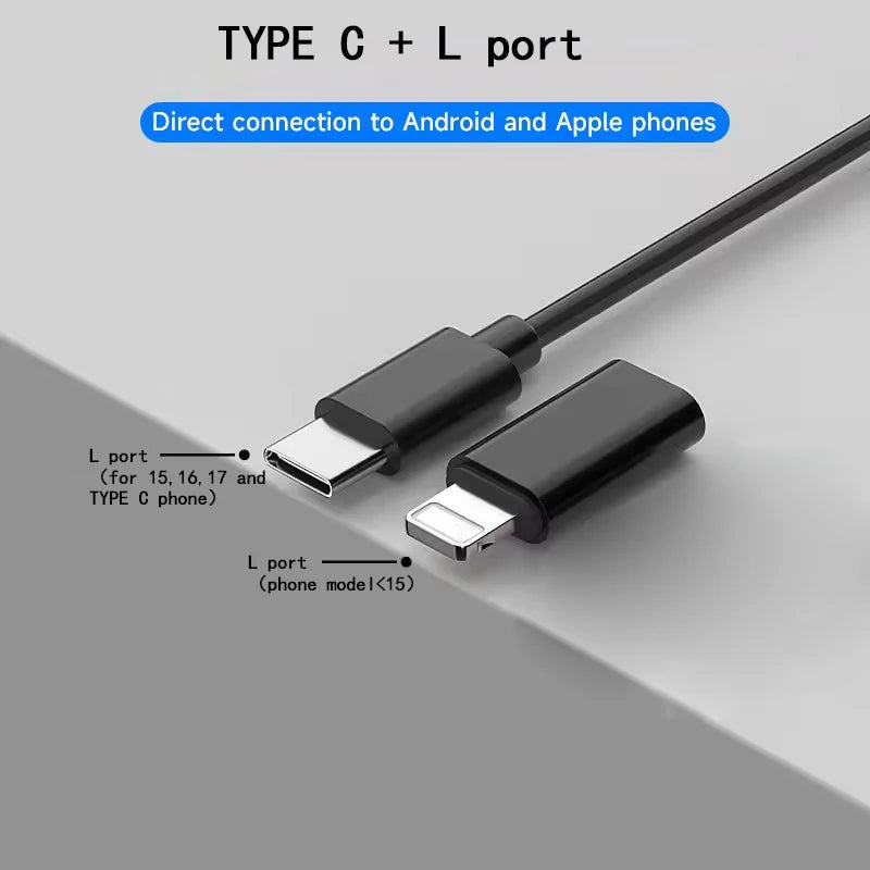 iOS Endoscope Inspection Camera 960P HD Borescope, Hard/Soft Cable 1m-10m