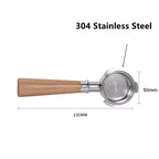 51mm Bottomless Espresso Portafilter Beech Wood Handle for Linea Classic EM450M, CM5418