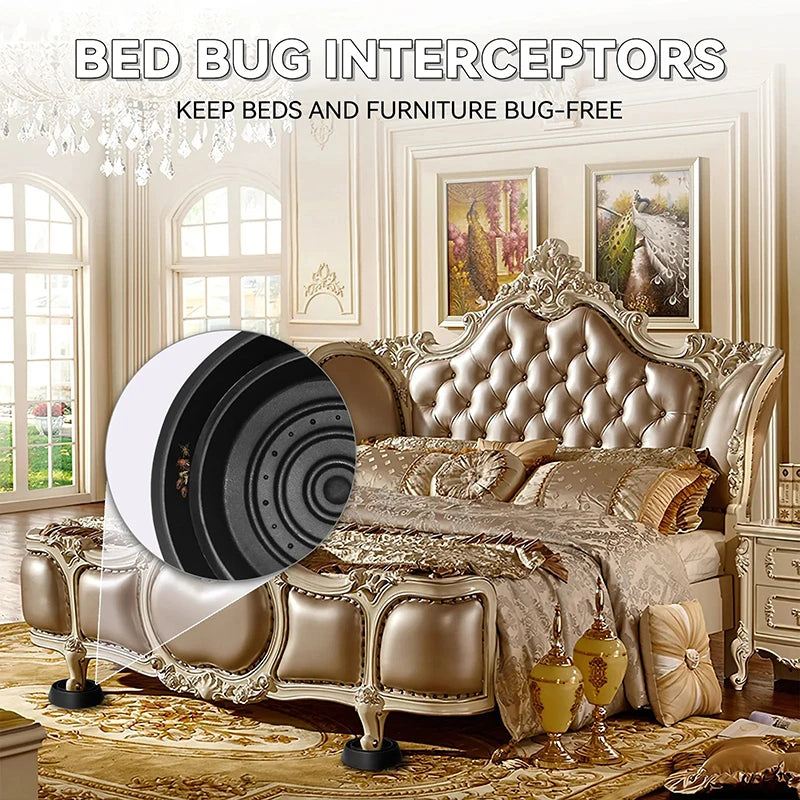 4 Pcs Indoor Plastic Insect Catcher, Pest Control, Bed Bug Trap
