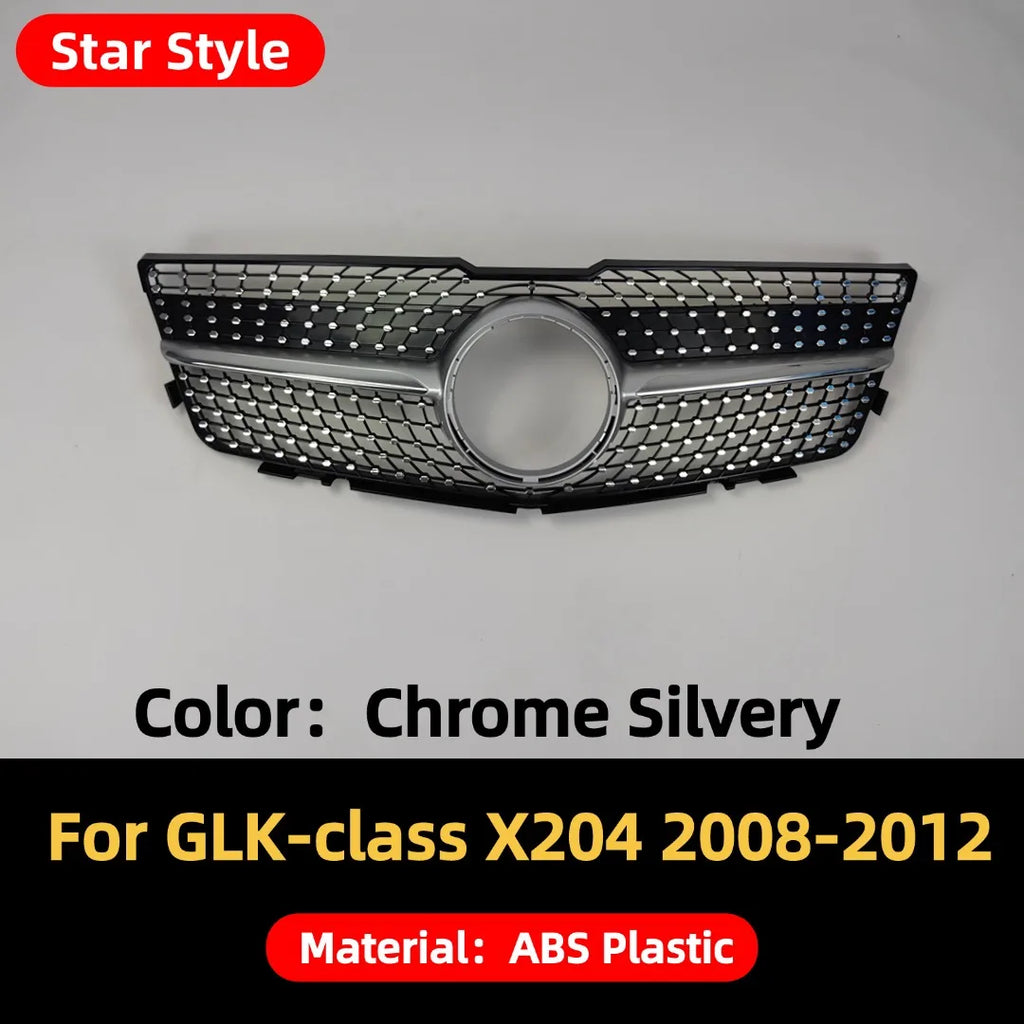 Front Bumper Grille Grill Tuning Accessories For Mercedes Benz GLK X204 GLK220 GLK250 GLK300 GLK350 2008-2015 Stars GT Style