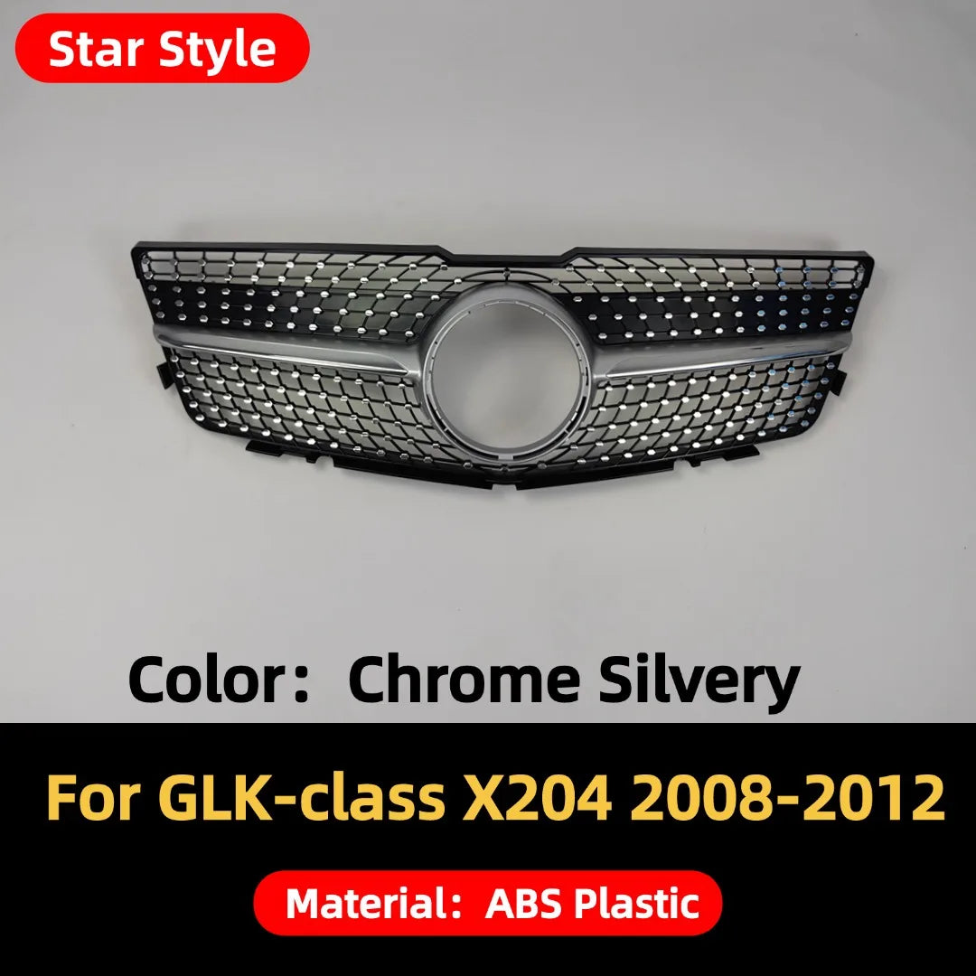 Front Bumper Grille Grill Tuning Accessories For Mercedes Benz GLK X204 GLK220 GLK250 GLK300 GLK350 2008-2015 Stars GT Style
