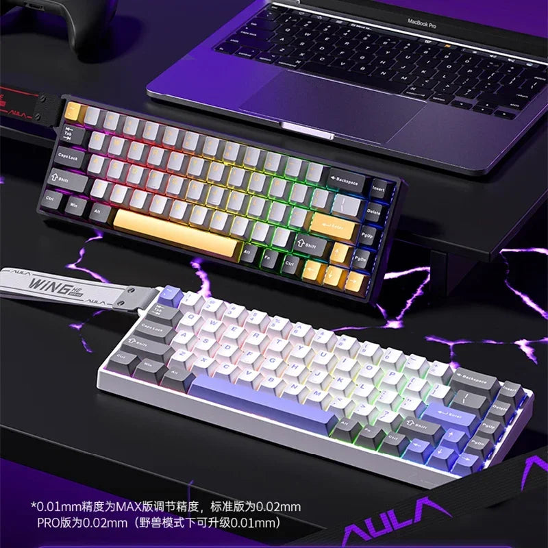 Aula Win60He Magnetic Switch Keyboard Wired Win 60 HE Mechanical Keyboard Esports Gamer Win68 Keyboards Custom Win60 He Gifts