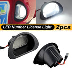 2pcs Canbus LED License Number Plate Light For Peugeot 107 05-14 For Citroen C1 MK I 05-13 Replace OEM Number 6340E2, 6340 E2