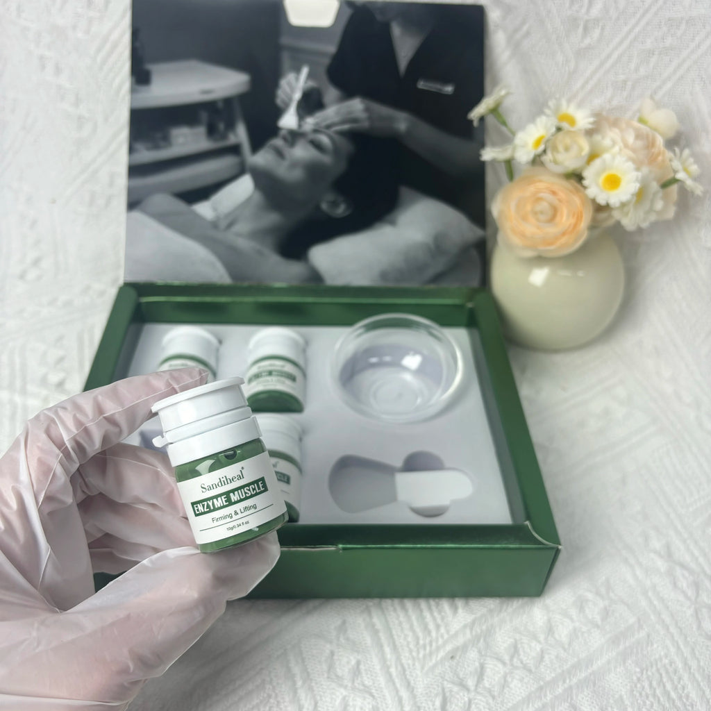 Germany Enzyme Mask for Facial Enzyme Threpy Set Protease Hydrating Brightening & Smoothing Tighten Oil Control Cleansing