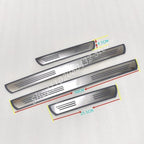 Chromium stainless steel Car Door Sill Anti-Dirty Stickers Cover Decoration Exterior Anti-Kick Pedal Trim Accessories Parts