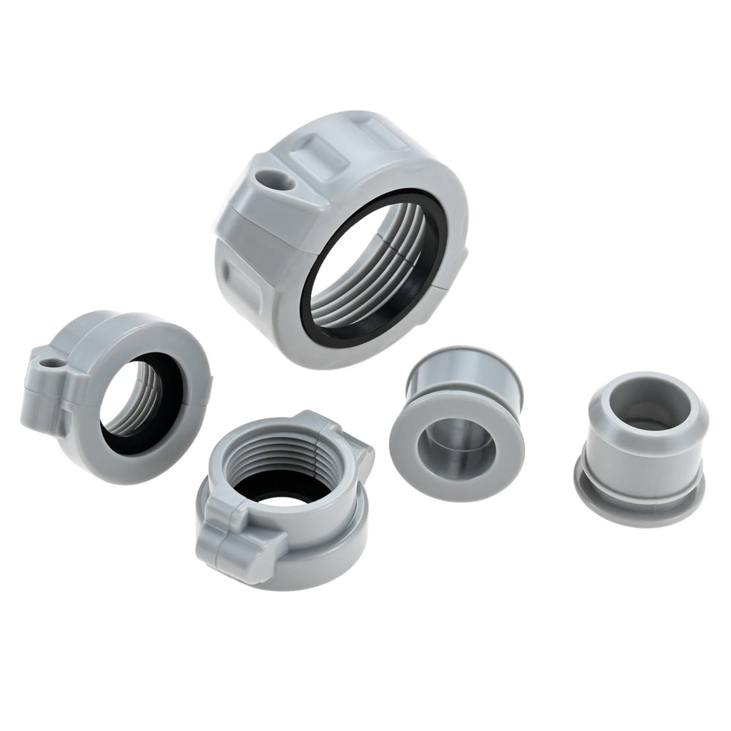 Replacement Inflation Adapter Screw Nut Rubber Seals Connector and Nipple for Coleman Lay-Z-Spa A Coupling Pump & B/C Water Pipe