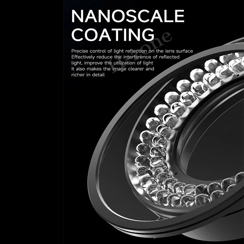 Mechanic LS720 Microscope Ring Light Polarized Ring Light Eliminates Reflection Suitable for Most Stereo Microscopes 48mm Size