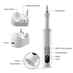 6in1 Wireless Nail Drill 15000RPM with LED Light and Screen Manicure Cutter Nail Repair Pedicure Milling Cutter Polisher Sander