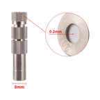 50Pcs Sprayer Nozzle 8mm 0.2~0.6mm Misting Fog Machine Cooling Landscape Dust Removal Disinfection Humidify Water Nebulizer