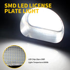 2pcs Canbus LED License Number Plate Light For Peugeot 107 05-14 For Citroen C1 MK I 05-13 Replace OEM Number 6340E2, 6340 E2