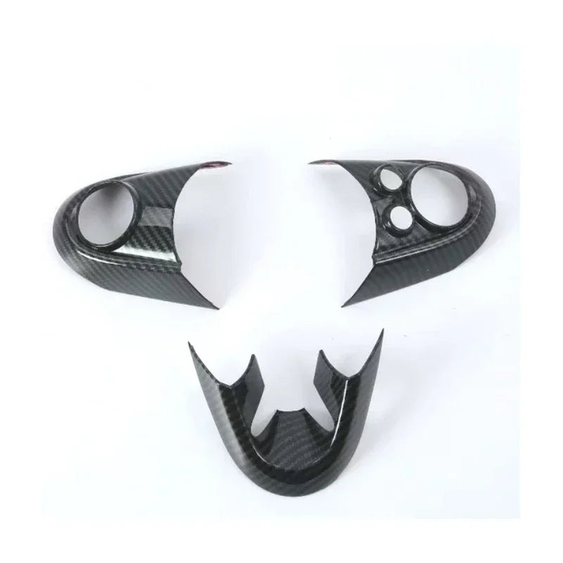 ABS Carbon Fiber Steering Wheel Button Cover Sticker for Mini Cooper F55 F54 F56 F57 F60