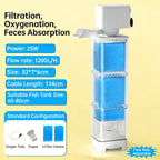 6in1 Aquarium Filter Pump Fish Tank Submersible Silent Air Oxygen Aerator Internal Water Pump Aquarium Air Pump Wave Maker 220v