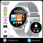 LIGE 2026 New Outdoor Sports Smart Watch Men 1.85“ HD Screen Heart Rate Bluetooth Call IP68 Waterproof Business Smartwatch Men