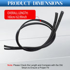 Roof Strip Trim Molding 2pcs 75551-52200 75552-52180 for Toyota Yaris Hatchback 2012-2014
