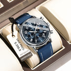POEDAGAR Luxury Sports Military Men Watch Waterproof Luminous Chronograph Nylon Leather Date Man Wristwatch Quartz Men's Watches