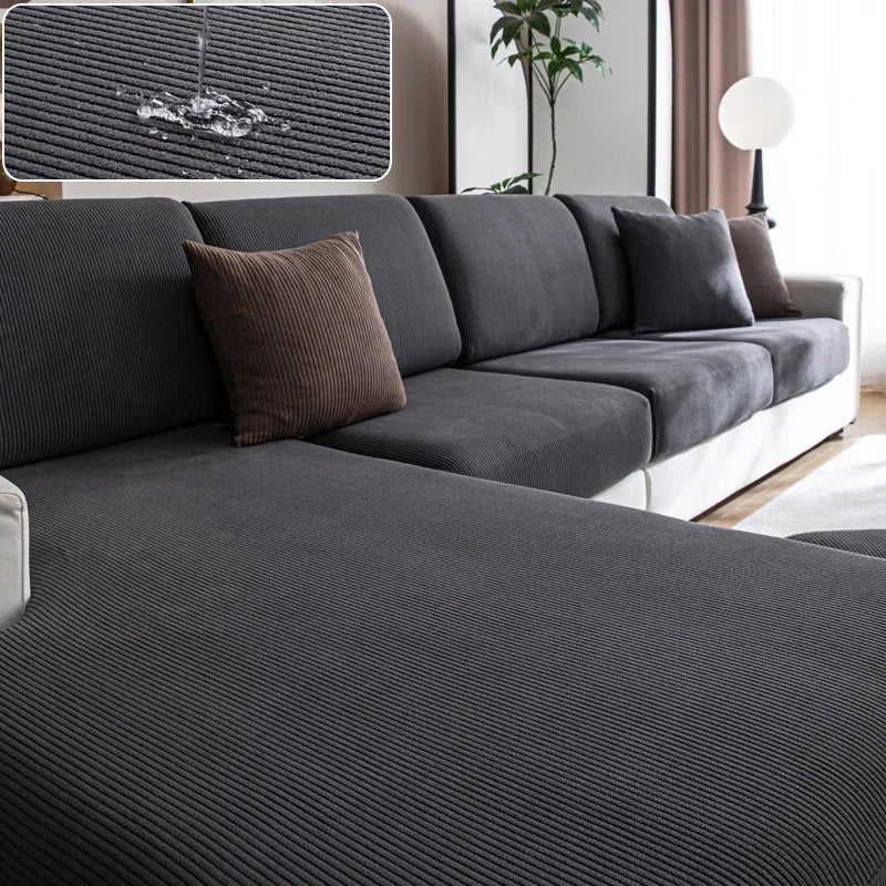 Waterproof Sofa Cover Luxury Adjustable Elastic Couch Cover for Living Room Sofa Seat Cover 1 2 3 4 seater l shaped full set