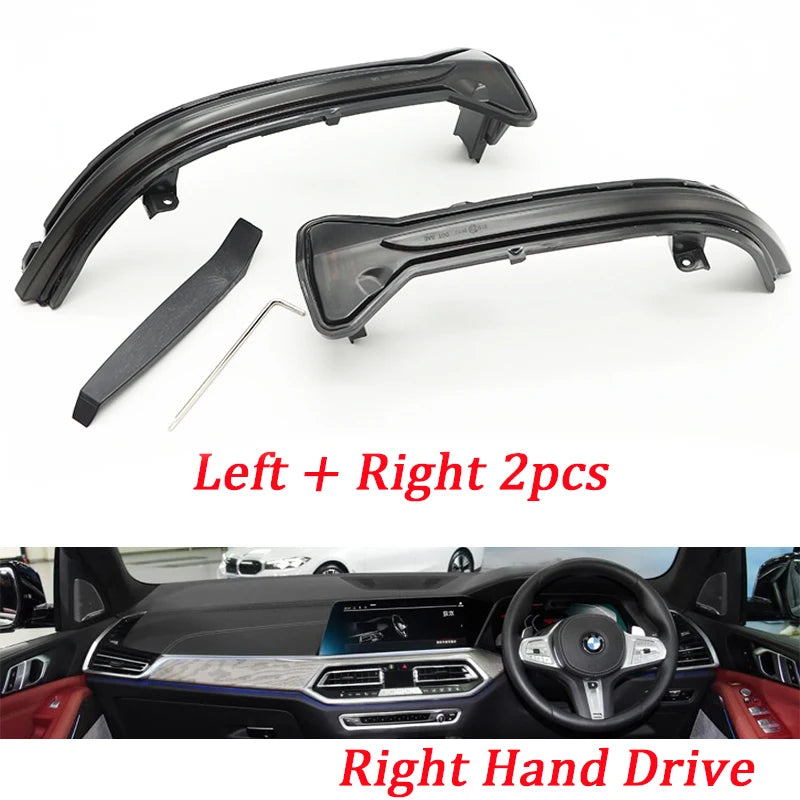 LED Dynamic Turn Signal Side Mirror Sequential Light Lamp For BMW G38 G12 G20 G30 G31 G14 G15 G11 G12 M5 F90 5 6 7 8 3 Series
