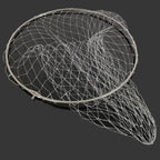 40cm 50cm Fishing Net Folding Fishing Brail Landing Net Ultra Light Titanium Alloy Deepening catching Net  Tool Accessorie