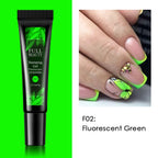 5/6pcs Fluorescent Stamping Plates Gel Nail Polish Manicure Set Hybrid Lacquer Gel For Nails Art Template Printing Accessories