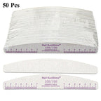 50pcs Nail File Wooden Sanding Buffer Block Pedicure Manicure UV Gel Nail Polish Pro Nail Files Artificial Nail Tips Tools